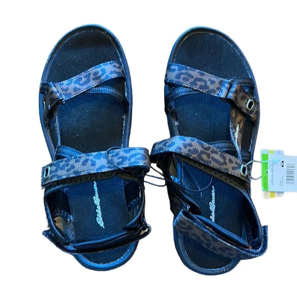NEW Eddie Bauer Lark Leopard Sandals‎